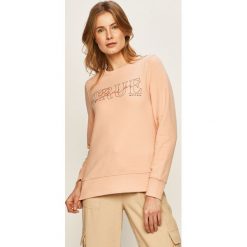 Mustang - Bluza. Różowe bluzy damskie Mustang, s, z nadrukiem, z bawełny, bez rękawów, bez kaptura. W wyprzedaży za 129,90 zł.