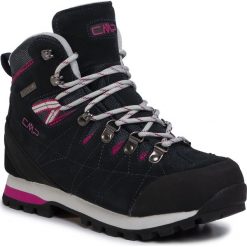 Trekkingi CMP - Arietis Wmn Trekking Shoes Wp 38Q9986 Antracite/Bounganville 54UE. Niebieskie trapery damskie CMP, ze skóry, bez obcasa, bez zapięcia. W wyprzedaży za 339,00 zł.