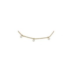 SREBRNY POZŁACANY NASZYJNIK CHOKER Z CYRKONIAMI 925. Szare naszyjniki damskie Atdiament, z cyrkonią, srebrne. Za 149,00 zł.