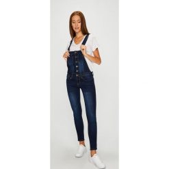 Answear - Ogrodniczki. Niebieskie ogrodniczki jeansowe damskie marki ANSWEAR, s, z elastanu. W wyprzedaży za 139,90 zł.