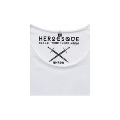 T-SHIRT MĘSKI - HERO. Białe t-shirty męskie z nadrukiem marki Heroesque, l. Za 119,00 zł.