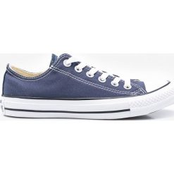 Converse - Tenisówki. Niebieskie tenisówki damskie marki Converse, z gumy, na sznurówki. W wyprzedaży za 249,90 zł.