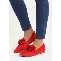 Mokasyny damskie: Czerwone Mokasyny Gumshoeing