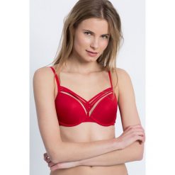 Marlies Dekkers - Biustonosz Dame de Paris. Czerwone biustonosze Marlies Dekkers, z haftami, z elastanu. W wyprzedaży za 219,90 zł.