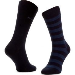Zestaw 2 par wysokich skarpet męskich BOSS - Twopack Block Stripe 50310459 Dark Blue 401. Skarpetki męskie Boss. W wyprzedaży za 39,00 zł.