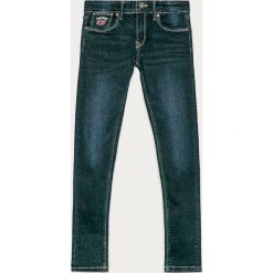 Pepe Jeans - Jeansy dziecięce Paulette 128-180 cm. Niebieskie jeansy dziewczęce Pepe Jeans, bez wzorów, z elastanu. Za 199,90 zł.