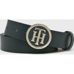 Tommy Hilfiger - Pasek. Szare paski damskie TOMMY HILFIGER, w paski, ze skóry. Za 269,90 zł.