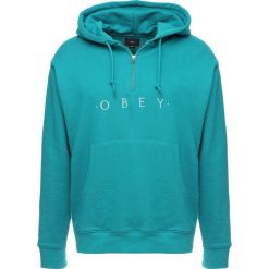 Bejsbolówki męskie: Obey Clothing DIV HOOD Bluza z kapturem teal