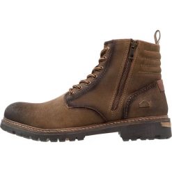 Buty zimowe męskie: Dockers by Gerli Botki sznurowane braun