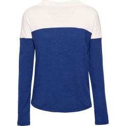 Sweter w kolorze biało-niebieskim. Niebieskie swetry damskie Esprit, s, bez wzorów, z bawełny, bez rękawów, bez kaptura. W wyprzedaży za 55,95 zł.