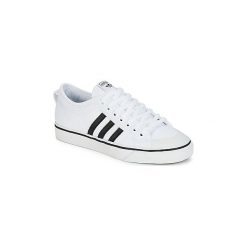 Buty adidas NIZZA. Białe trampki i tenisówki damskie Adidas, bez wzorów, bez zapięcia. Za 239,20 zł.