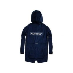 Kurtka Parka Harptone Navy. Niebieskie kurtki damskie marki Harp Team, s, z nadrukiem, z poliesteru, z kapturem. Za 399,00 zł.