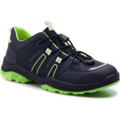 Sneakersy SUPERFIT - 4-09068-80 D Blau/Gelb. Niebieskie trampki chłopięce Superfit, bez wzorów, ze skóry ekologicznej, na sznurówki. W wyprzedaży za 219,00 zł.