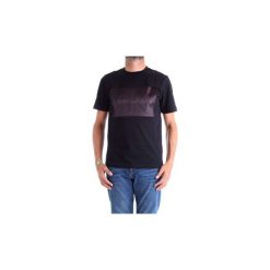T-shirty z krótkim rękawem Calvin Klein Jeans J30J307844. Czarne t-shirty męskie marki Calvin Klein Jeans, xs, bez wzorów, z jeansu, bez kołnierzyka, krótkie. Za 153,64 zł.