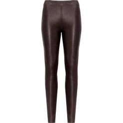 Spodnie skórzane J BRAND MACEY HIGH RISE PULL ON PANT. Czarne spodnie damskie ze skóry, z podwyższonym stanem. Za 6100,00 zł.