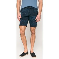 Tommy Hilfiger - Szorty. Niebieskie szorty męskie marki TOMMY HILFIGER, z elastanu, casualowe. W wyprzedaży za 279,90 zł.