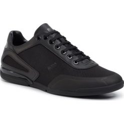 Sneakersy BOSS - Satrun 50428234 10225762 01 Black 001. Czarne sneakersy męskie Boss, na co dzień, bez wzorów, ze skóry ekologicznej, klasyczne, bez zapięcia. Za 749,00 zł.