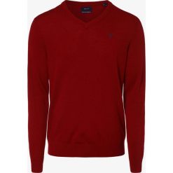 Gant - Sweter męski, czerwony. Czerwone swetry męskie GANT, xl, bez wzorów, z wełny, eleganckie, bez kołnierzyka, bez kaptura. Za 449,95 zł.