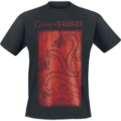 Gra o Tron Targaryen Dragon T-Shirt czarny. Czarne koszulki męskie marki Gra o Tron, l, bez wzorów, bez kołnierzyka. Za 74,90 zł.