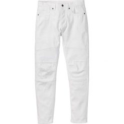 Spodnie męskie: Dżinsy ze stretchem Slim Fit Straight bonprix biały
