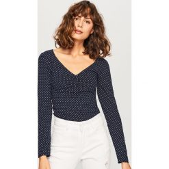 T-shirty damskie: Bawełniana koszulka - Granatowy