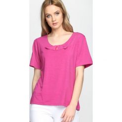 Bluzki damskie: Fuksjowy T-shirt Subtype