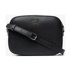 Guess Torebka Kamryn Crossbody Top Zip , czarny, rozmiar ONE SIZE. Czarne topy damskie Guess, w paski, ze skóry ekologicznej, z klasycznym kołnierzykiem. Za 419,99 zł.