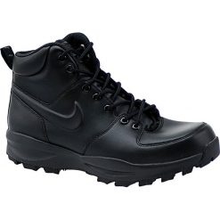 Nike Manoa Lthr 454350-003. Czarne buty trekkingowe męskie Nike, ze skóry, bez zapięcia. W wyprzedaży za 329,99 zł.