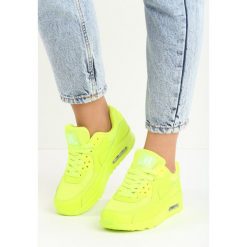 Limonkowe Buty Sportowe Classical Nilda. Szare buty sportowe damskie marki Born2be, z materiału. Za 59,99 zł.