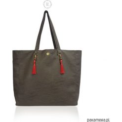 Torba DARK CHOC shopper XXL vegan. Czerwone torby damskie na zakupy Pakamera, bez wzorów, duże, bez dodatków. Za 189,00 zł.