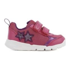 Geox tenisówki dziewczęce RUNNER B02H8C_01402_C8370 27 różowe. Różowe trampki dziewczęce Geox, z bawełny. Za 199,00 zł.
