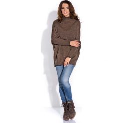 Golfy damskie: Espresso Sweter z Niskim Golfem