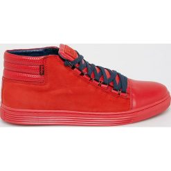 Lee Cooper - Trampki. Czerwone trampki męskie Lee Cooper, bez wzorów, ze skóry, na sznurówki. Za 359,90 zł.