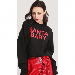 Czarna Bluza Draw. Czarne bluzy damskie other, m. Za 99,99 zł.