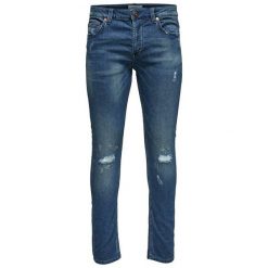 Only&Sons Męskie Jeansy Spun Jog Damage Pk 0901 32 " Bluedenim (Rozmiar 29). Szare jeansy męskie marki Only&Sons. W wyprzedaży za 150,00 zł.