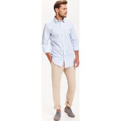 Koszule męskie na spinki: KOSZULA DŁUGI RĘKAW MĘSKA SLIM FIT