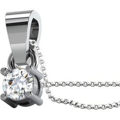 Srebrny naszyjnik z zawieszką z diamentem- dł. 40 cm. Szare naszyjniki damskie marki Diamant Vendôme, z diamentem, srebrne. W wyprzedaży za 300,95 zł.