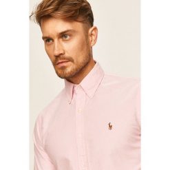 Polo Ralph Lauren - Koszula. Różowe koszule męskie Polo Ralph Lauren, s, bez wzorów, z bawełny, casualowe, polo, z długim rękawem. Za 469,90 zł.