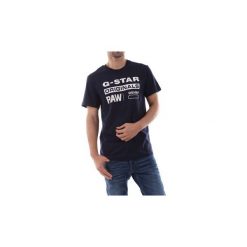 T-shirty z krótkim rękawem G-Star Raw D14143 336 GRAPHIC 8. Niebieskie t-shirty męskie G-Star RAW, s, bez wzorów, retro, bez kołnierzyka, krótkie. Za 92,00 zł.