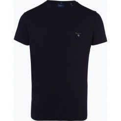 Gant - T-shirt męski, niebieski. Niebieskie t-shirty męskie GANT, s, z haftami, z bawełny, klasyczne. Za 129,95 zł.