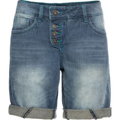 Szorty dżinsowe bonprix dirty denim. Niebieskie jeansy damskie bonprix, bez wzorów, z jeansu. Za 109,99 zł.