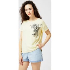 Bluzka bawełniana typu oversize. Bluzki damskie Moodo, xl, bez wzorów, z bawełny, bez kołnierzyka, bez rękawów. Za 14,99 zł.