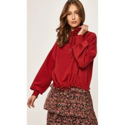 Answear - Bluza. Brązowe bluzy damskie ANSWEAR, s, bez wzorów, z bawełny, bez rękawów, bez kaptura. W wyprzedaży za 69,90 zł.