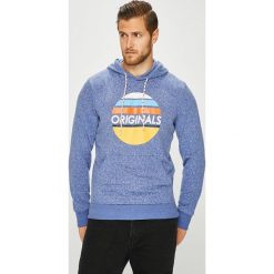 Jack & Jones - Bluza. Szare bluzy męskie rozpinane Jack & Jones, l, z nadrukiem, z bawełny, bez kaptura. W wyprzedaży za 129,90 zł.