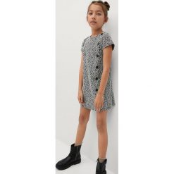 Mango Kids - Sukienka dziecięca Manchav 110-164 cm. Białe sukienki dziewczęce Mango Kids, bez wzorów, z elastanu, z krótkim rękawem, krótkie, mini, proste. W wyprzedaży za 59,99 zł.