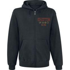 Led Zeppelin Zeppelin & Smoke Bluza z kapturem rozpinana czarny. Czarne bluzy męskie marki Led Zeppelin, l, bez wzorów, z kapturem, bez rękawów, z kapturem. Za 184,90 zł.