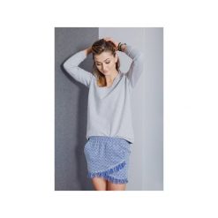 Spódnica niebieska Samantha. Niebieskie spódniczki damskie Hello rabbit, na lato, bez wzorów, z tkaniny, mini, asymetryczne. Za 159,20 zł.