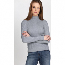 Szary Golf Agleam. Szare golfy damskie Born2be, l, z dzianiny. Za 59,99 zł.