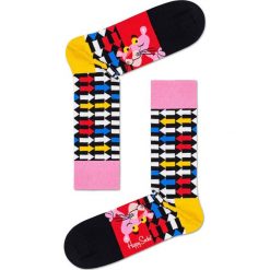 Happy Socks - Skarpetki Pink Panther. Różowe skarpetki damskie Happy Socks, bez wzorów, z elastanu. Za 54,90 zł.