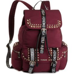 Plecak DESIGUAL - 19WAKA22 3099. Czerwone plecaki damskie Desigual, bez wzorów, z materiału, klasyczne. Za 399,00 zł.